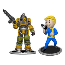 Set 2 figuras Excavator & Vault Boy Gun Fallout 7cm